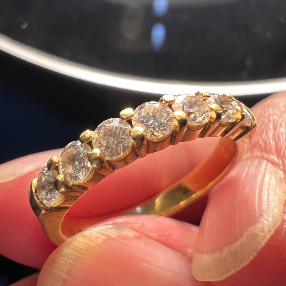 Radiant Gold Diamond Band, price is firm